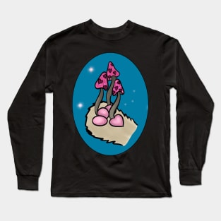 cat paw with mushies Long Sleeve T-Shirt